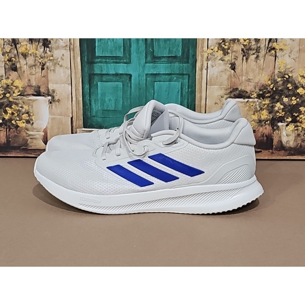 Adidas Run Falcon 5 Men's Running Shoe White Sneaker Footwear Trainers US Sz 12